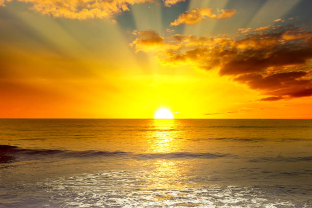 Sunrise over the horizon